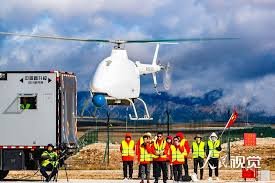 China's first unmanned helicopter flight