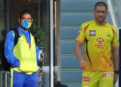 dhoni new look