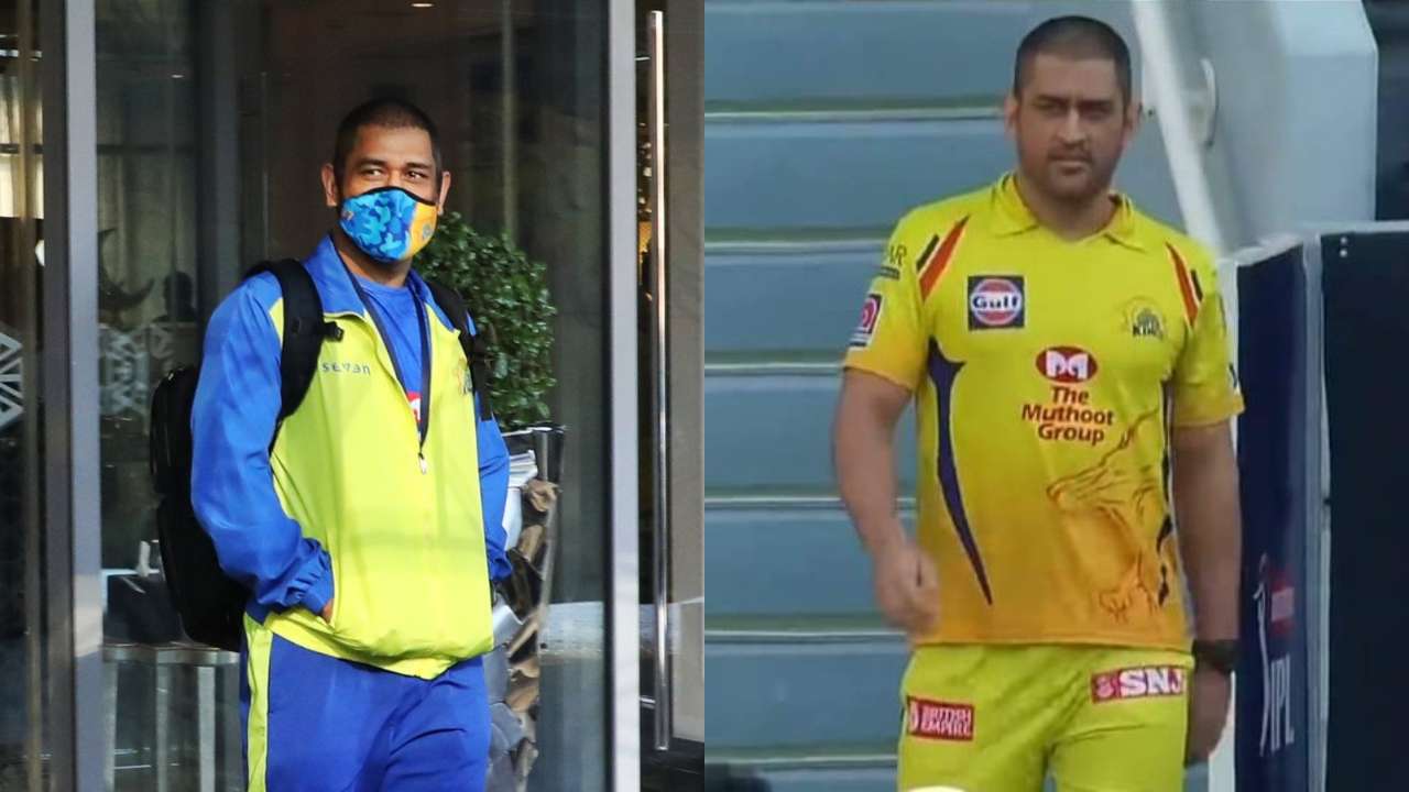 dhoni new look