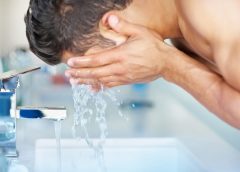water and human skin