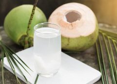 coconut and water